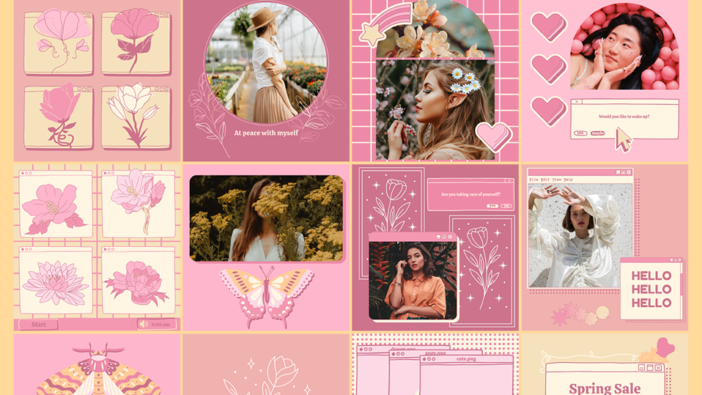 free spring instagram templates